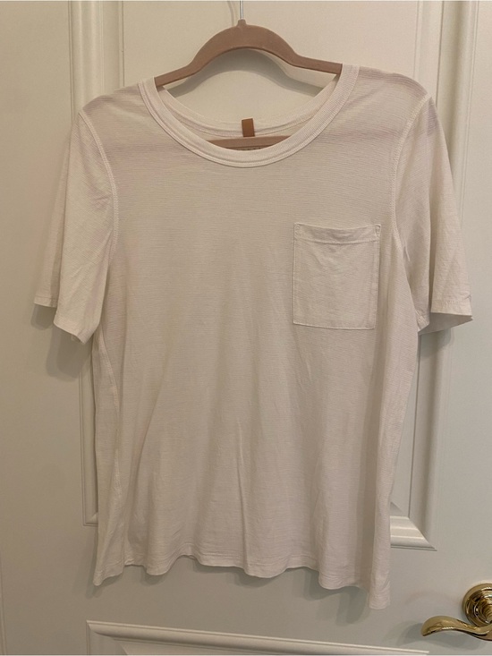 lunya Tops - lunya White Short Sleeve Pocket Crew T-Shirt